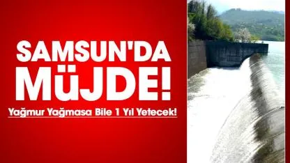 Samsun'da SASKİ'den müjde!
