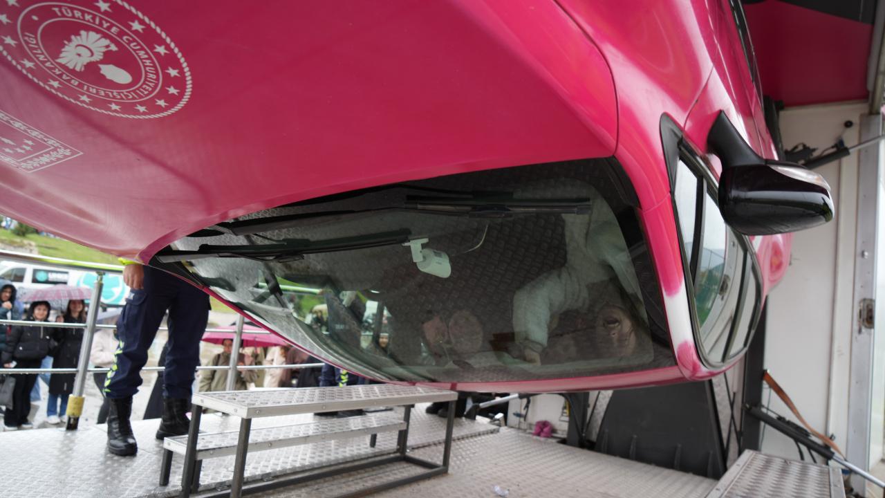 Samsun'da simülasyon aracına yoğun ilgi