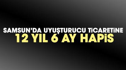 Samsun'da uyuşturucu ticareti yapan şahsa 12 yıl 6 ay hapis cezası