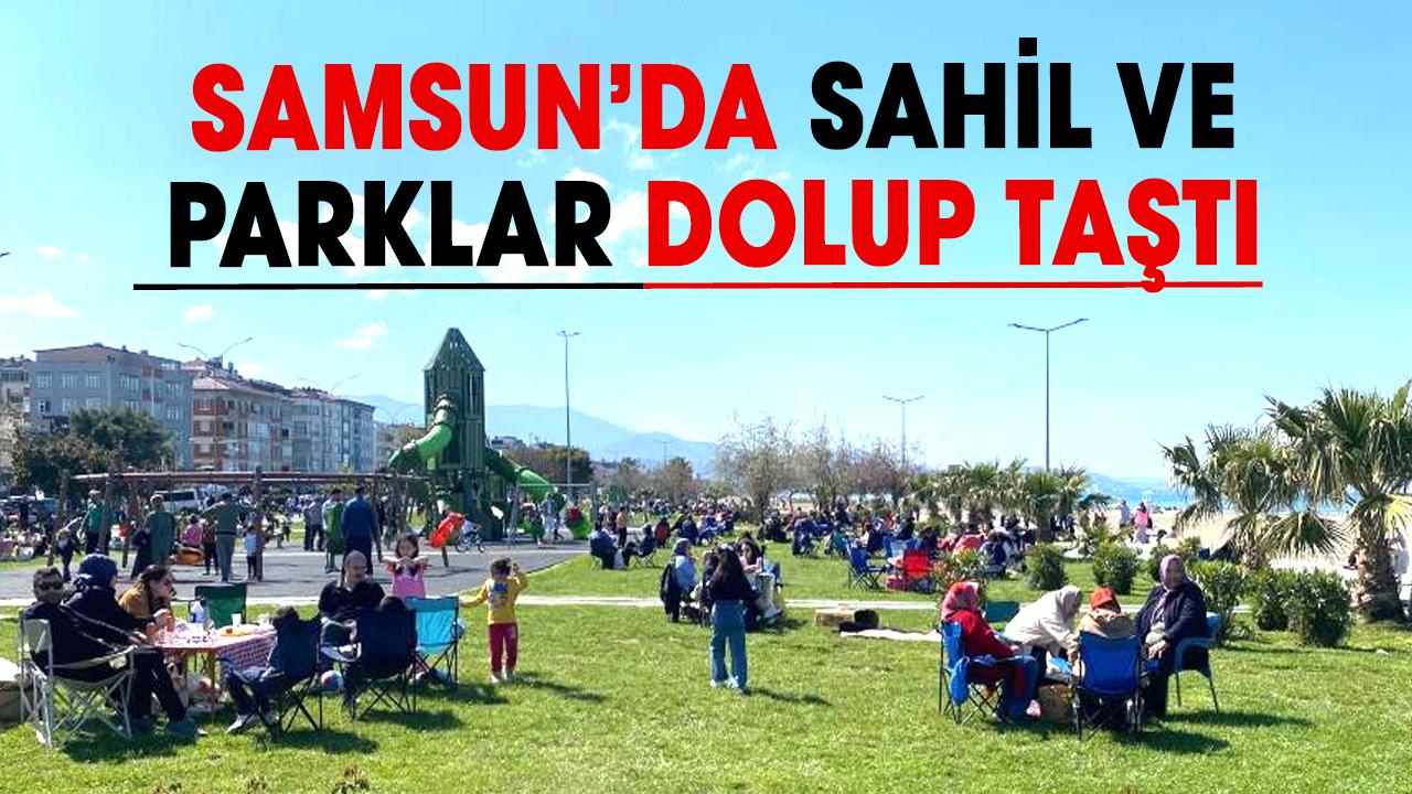 Samsun’da yazı aratmayan hava: Sahiller doldu taştı