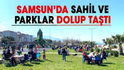 Samsun’da yazı aratmayan hava: Sahiller doldu taştı
