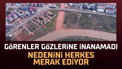 Samsun'dan Karadeniz'e dökülen Kızılırmak renk değiştirdi! Görenler gözlerine inanamadı