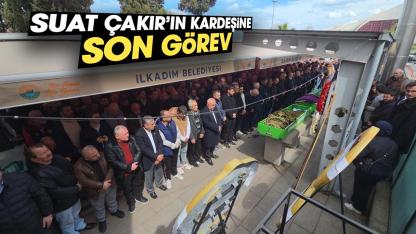 Samsunspor Basın Sözcüsü Suat Çakır'ın kardeşi son yolculuğuna uğurlandı