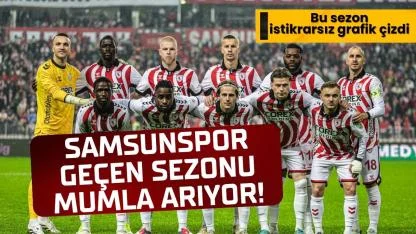 Samsunspor geçen sezonun gerisinde kaldı