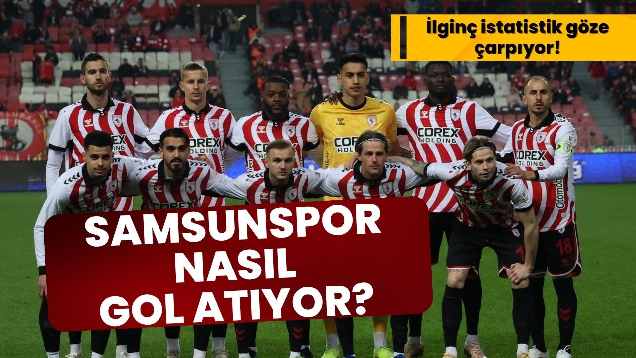 Samsunspor gollerini ceza sahası içinden buluyor