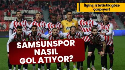 Samsunspor gollerini ceza sahası içinden buluyor