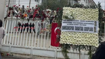 Samsunspor taraftar gruplarından örnek davranış