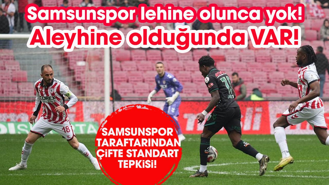 Samsunspor taraftarından çifte standart tepkisi!