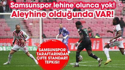 Samsunspor taraftarından çifte standart tepkisi!