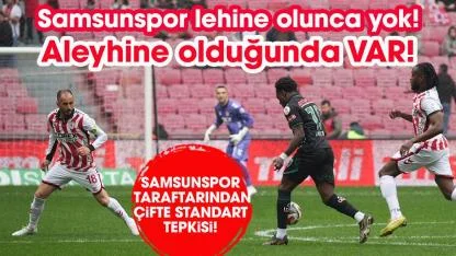 Samsunspor taraftarından çifte standart tepkisi!