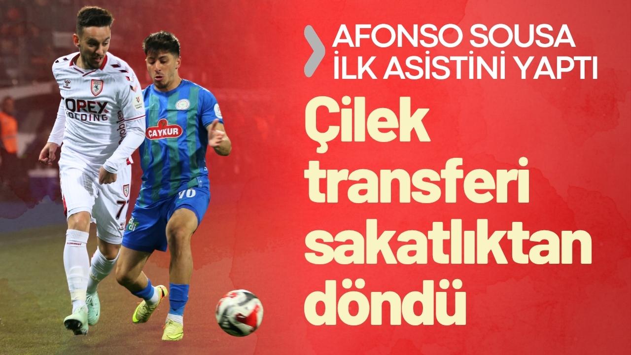 Samsunspor'da Afonso Sousa ilk asistini yaptı