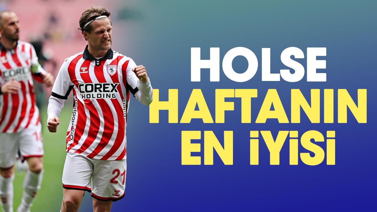 Samsunspor'da Carlo Holse haftanın en iyisi oldu
