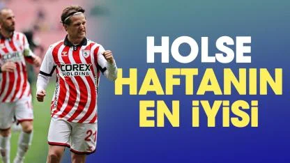 Samsunspor'da Carlo Holse haftanın en iyisi oldu
