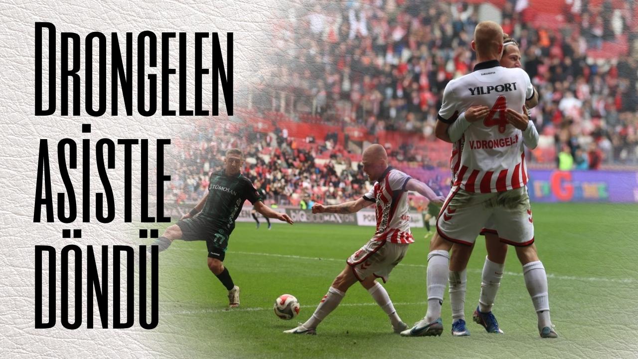 Samsunspor'da Drongelen asist ile döndü