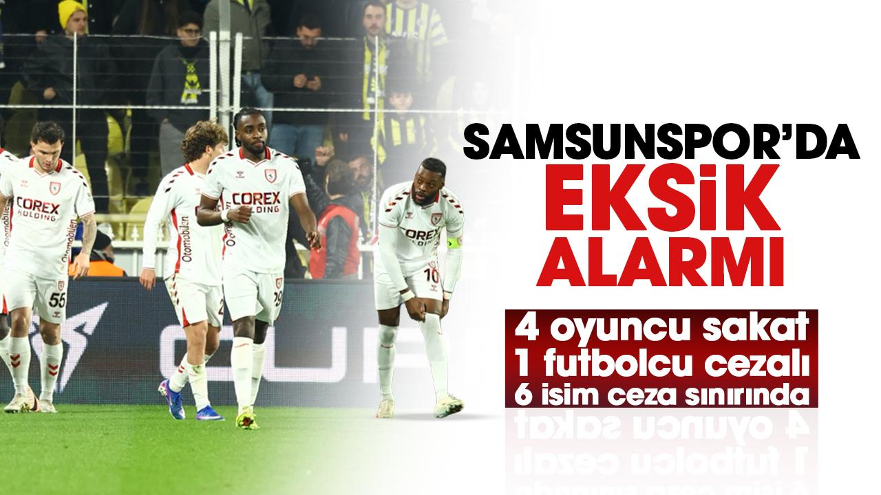 Samsunspor’da Konyaspor maçı öncesi eksik alarmı