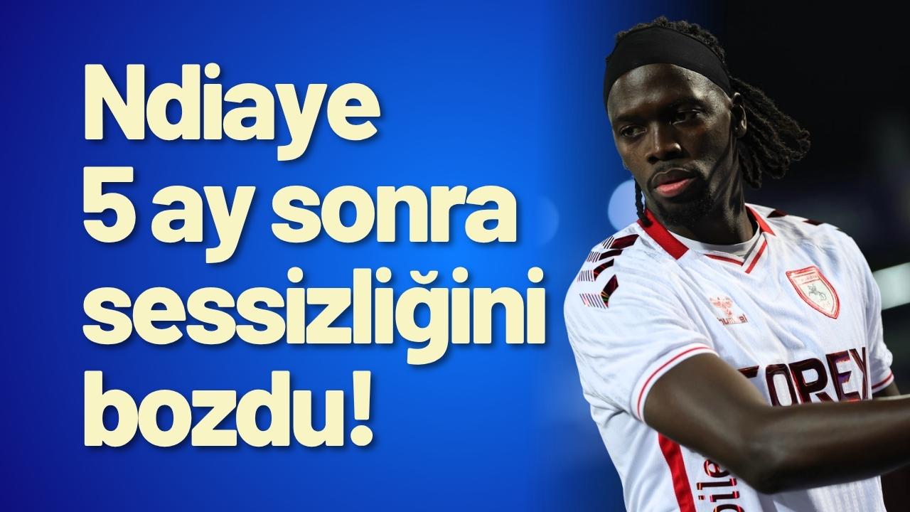 Samsunspor'da Ndiaye Süper Lig'de 14 hafta sonra gol attı