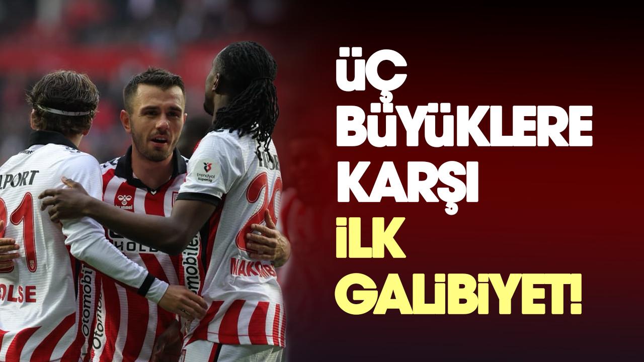 Samsunspor’dan 3 büyüklere karşı ilk galibiyet!