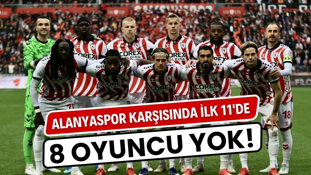 Samsunspor'un Alanyaspor maçındaki ilk 11'i açıklandı! Büyük rotasyon