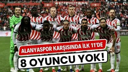 Samsunspor'un Alanyaspor maçındaki ilk 11'i açıklandı! Büyük rotasyon