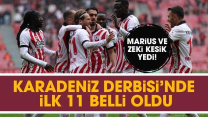 Samsunspor'un Çaykur Rizespor maçındaki ilk 11'i açıklandı