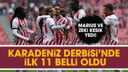 Samsunspor'un Çaykur Rizespor maçındaki ilk 11'i açıklandı
