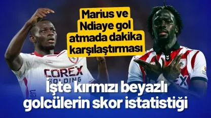 Samsunspor'un golcüleri Marius ve Ndiaye'nin kaç dakikada bir gol atıyor?
