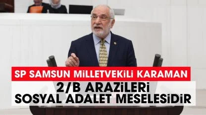SP Samsun Milletvekili Karaman'dan Ayvacık’taki 2/B arazileriyle ilgili açıklama