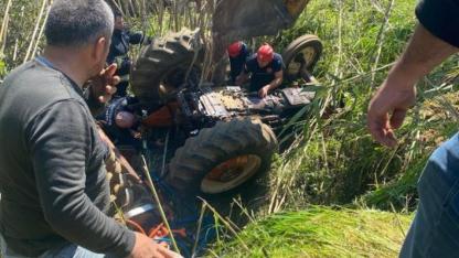 Traktörün altında can verdi