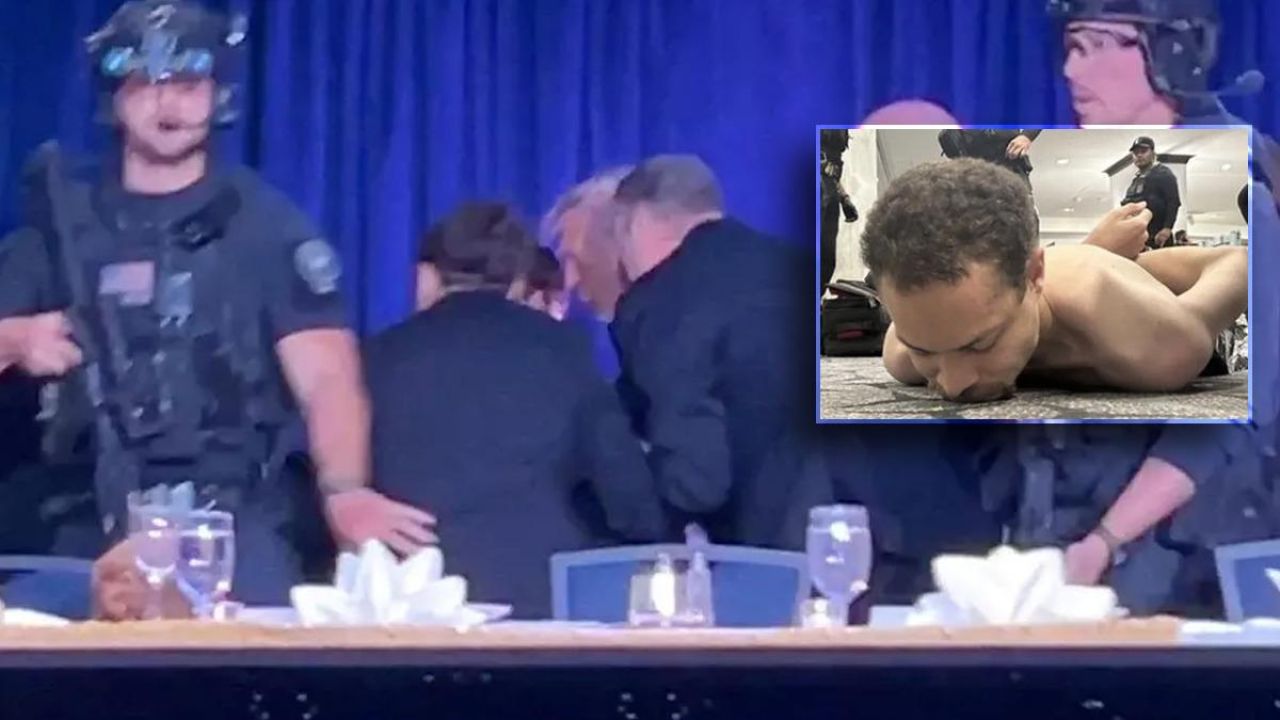 Trump'ın katıldığı yemekte silah sesleri! Saldırganın kimliği ortaya çıktı