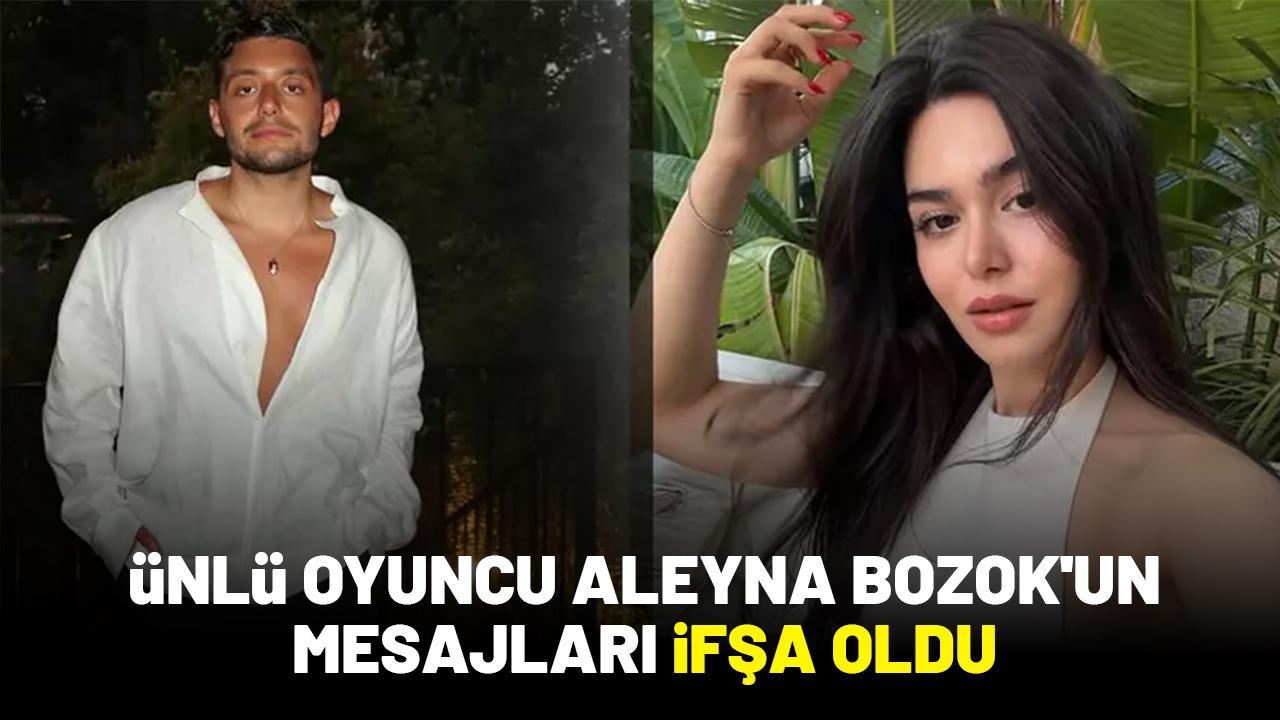 Ünlü oyuncu Aleyna Bozok'un mesajları ifşa oldu