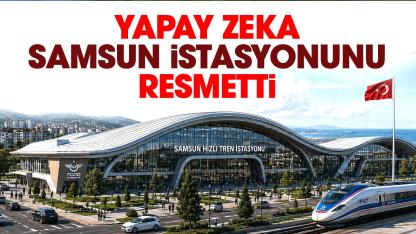 Yapay zeka Samsun istasyonunu resmetti