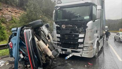Maliyeciler kaza yaptı: 1 ölü, 5 yaralı