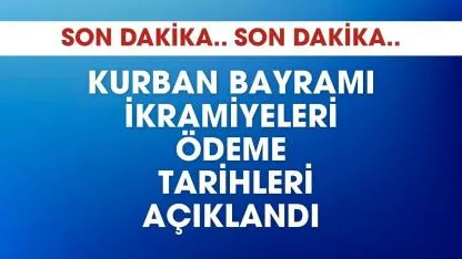 Emekli ikramiye ödeme tarihi açıklandı
