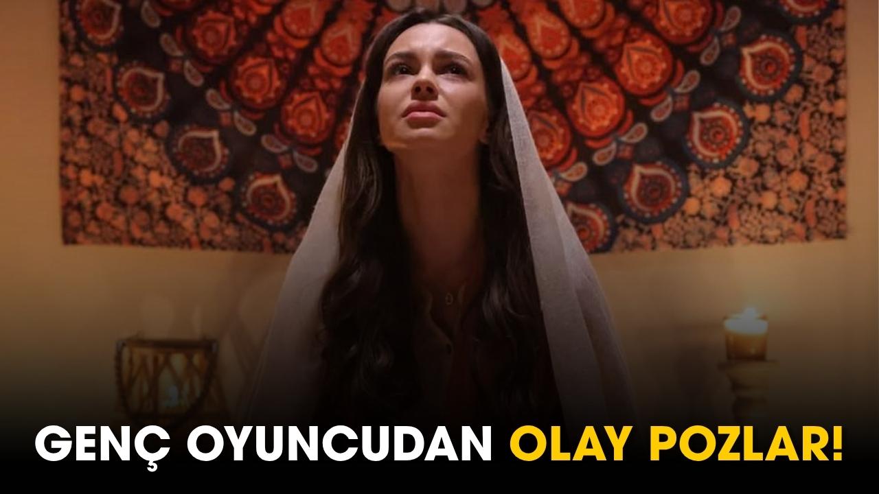 Genç oyuncudan olay pozlar!