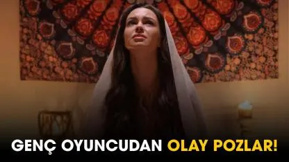 Genç oyuncudan olay pozlar!