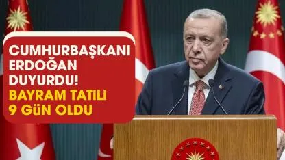 Kurban Bayramı tatili 9 gün olacak mı? Cumhurbaşkanı Erdoğan açıkladı!