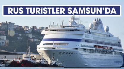 Rus turistler Samsun'a geldi