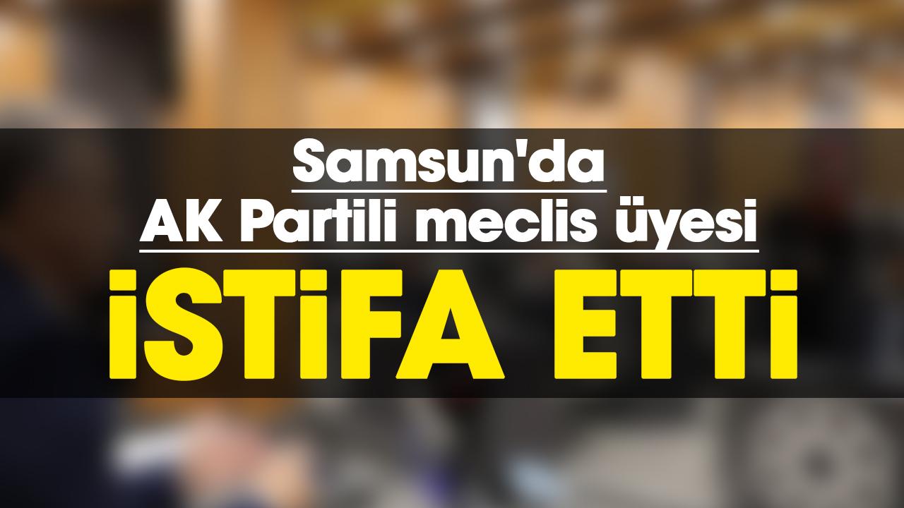 Samsun'da AK Partili meclis üyesi istifa etti