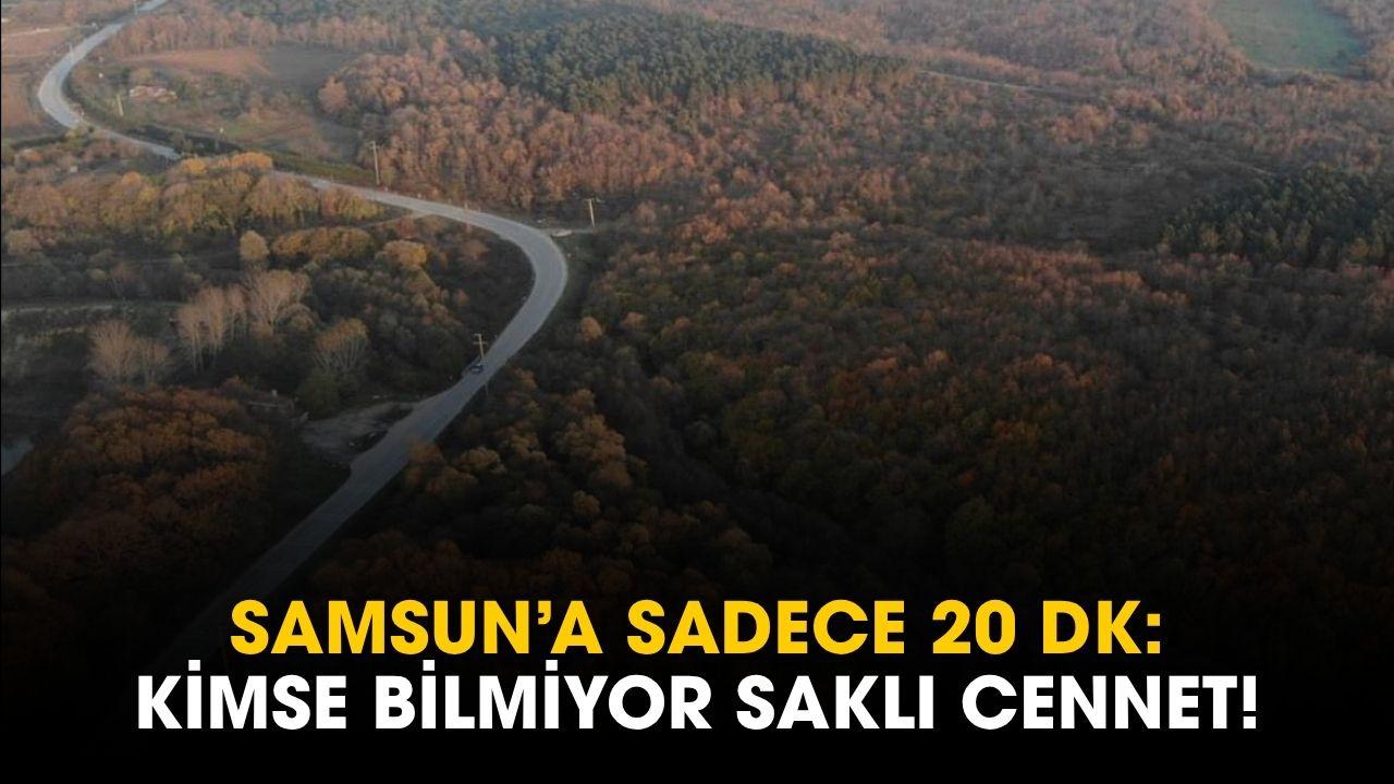Samsun'da doğanın içerisinde gizli kalmış saklı cennet ortaya çıktı! Merkeze 20 dakika uzaklıkta