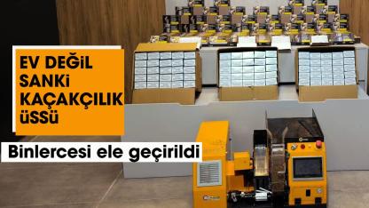 Samsun'da ev değil sanki kaçakçılık üssü! 45 bin doldurulmuş makaron ele geçirildi