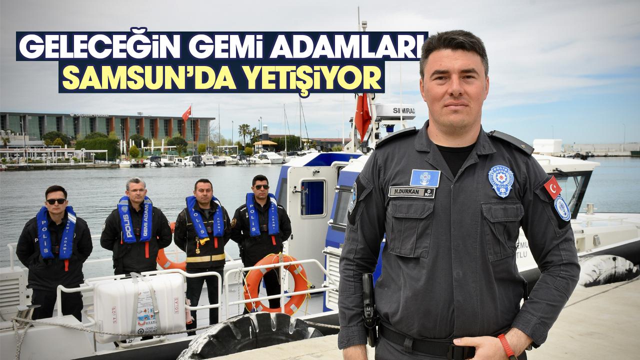 Samsun'da gemi adamı adayları Karadeniz'de göreve hazırlanıyor