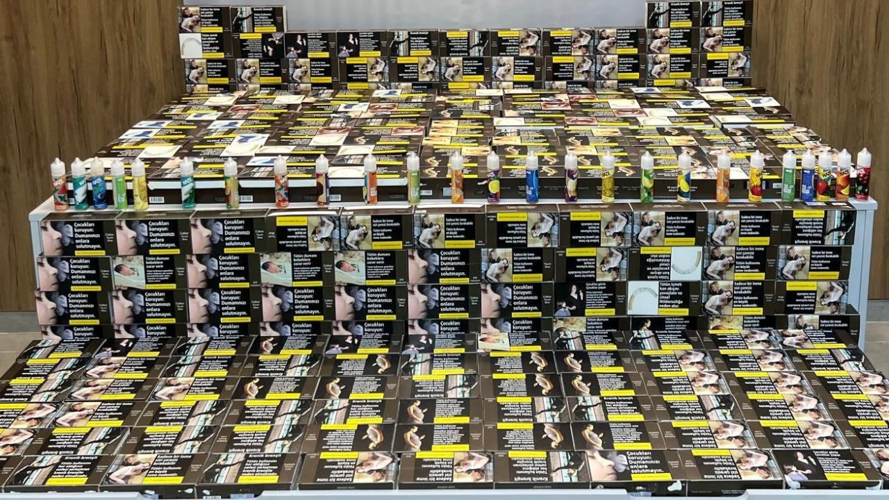 Samsun'da kaçak makaron operasyonu