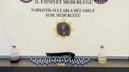 Samsun’da likit uyuşturucu ve hap ele geçirildi
