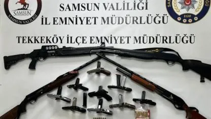 Samsun’da ruhsatsız silah operasyonu