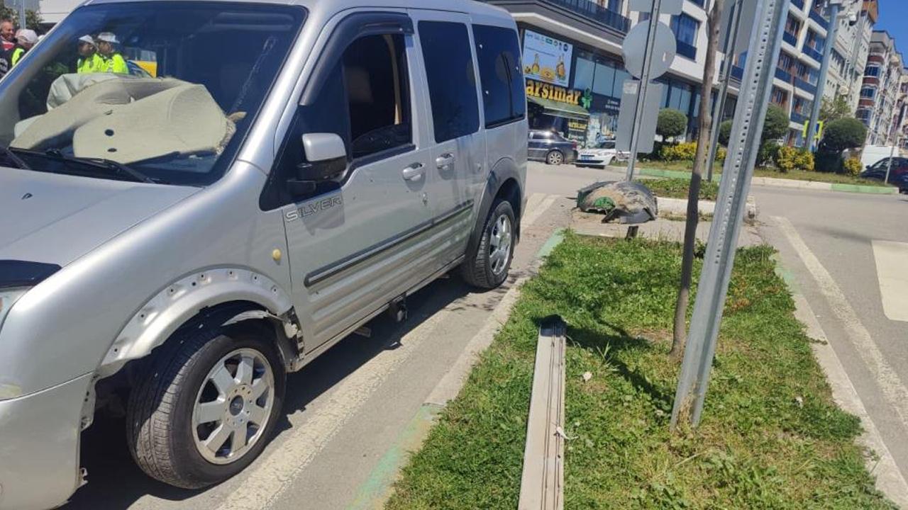 Samsun'da trafik farkındalık uygulamasında kaza oldu