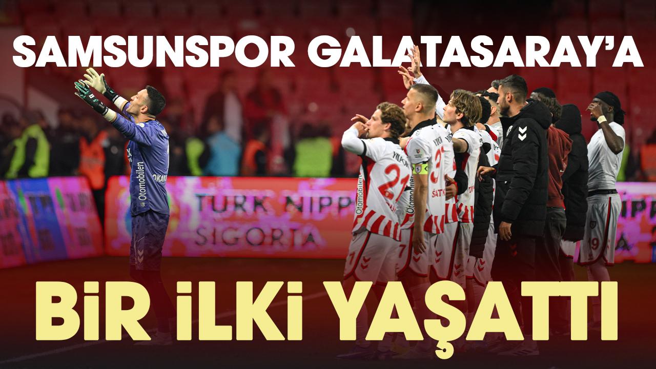 Samsunspor Galatasaray'a ilki yaşattı