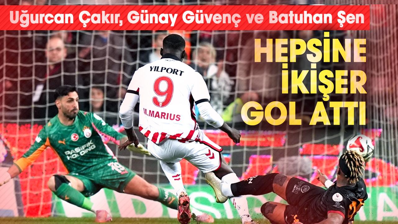 Samsunspor Galatasaray'ın 3 kalecisine ikişer gol attı!