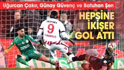 Samsunspor Galatasaray'ın 3 kalecisine ikişer gol attı!