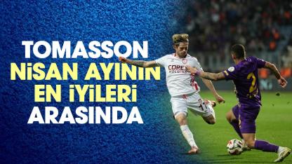 Samsunspor'da Tomasson nisan ayının en iyi sol bekleri arasına girdi