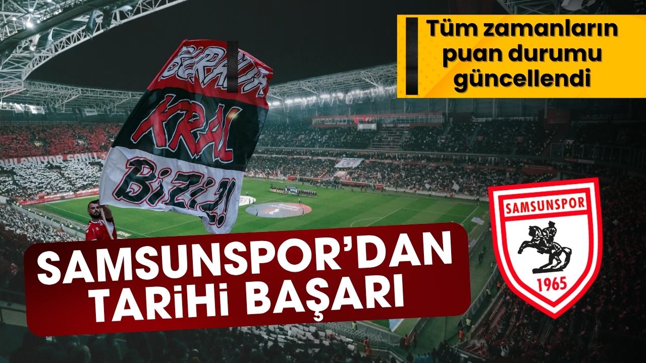 Samsunspor'dan tarihi başarı